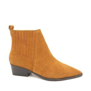 NEW Marc Fisher Yarita Boots Womens 7.5 Brown Mocha Suede Country Western Flare